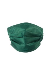 10/50pcs dark green 3ply face mask non woven face mask custom printing disposable face mask