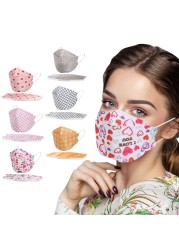 24 Colors KN95 Masque Face Masks 10pcs Adult Tie-dye Patterned Fruit Printed Mouth Cover Mascarillas FPP2 Mask FFP2 CE Face Masks