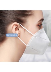 5-100pcs KN95 Mask FFP2 Mascarillas FPP2 Approved 5 Layers Respirator Masks ffp2fan CE kn95 mascara reusable face mask