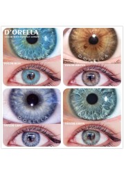 D'ORELLA 1 Pair (2pcs) Natural Color Lenses Eyes Annual Color Contact Lenses For Eyes Beauty Contact Lenses Eye Cosmetic Colored Lenses