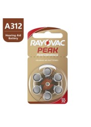 Hearing Aid Batteries 60pcs/10cards RAYOVAC Peak 1.45V 312 312A A312 PR41 Zinc Air Battery for BTE CIC Rick OE Hearing Aids