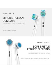 2022 New Oral B Electric Toothbrush Heads Oral B Vitality/Triumph/Pro Health/3D Excel/Professional Care/Clean White/TriZone