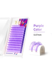 Thinkshow Gradient Multiple Different Colors Eyelash Extension Individual Faux Mink Ombre False Eye Colorful Lashes Makeup Tool