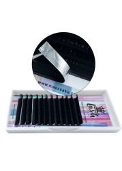 New Matte Curling Eyelashes Individual Extensions 0.15 0.20 0.25 Softer Ellipse Flat Lash Split Tips Liter Volume Looking Wholesale