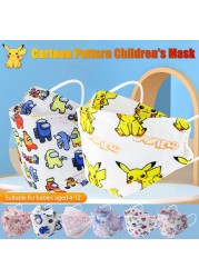 Children KN95 FFP2 Face Mask Cartoon Anime Breathable Security Protection For Boys Girl 4-12 Years Old Mascarilla FPP2 homology ada