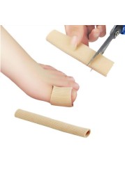 Fabric Silicone Finger Protector Toe Separator Applicator Pedicure Callus Remover Hand Pain Relief Soft Tube Foot Care Tool