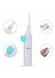 Dental Water Flosser Portable Dental Water Jet Oral Irrigator Tooth Pick No Batteries Teeth Cleaning Whitening Calculus Cleaner Kit