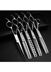 5.5/6/6.5/7/7.5 inch scissors Japan professional hairdressing scissors barber scissors set hair cutting shears thinning clippers