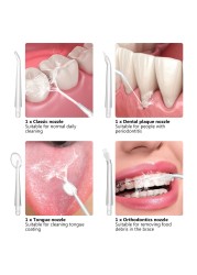 4 قطعة/المجموعة/مجموعة استبدال الفم الأسنان فوهات الري فوهات نفاثة مياه للأسنان اختيار المياه الفم دودة الفم استبدال