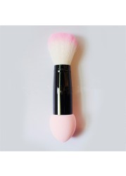 Brand New Makeup Brush 1pc Professional Blush Blusher Nylon Make Up Brush Two Heads Double Head Blush Brushes Health and Beauty