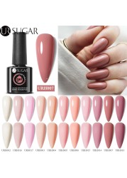 UR SUGAR 7ml Nude Pink Color Gel Nail Polish Glass Bottle Spring Summer UV LED Gel Varnish Manicure Semi Permanent Nail Art