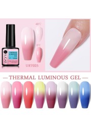 ur sugar color changing gel nail polish 7.5ml pink semi permanent uv led vernes thermal nail art gel polish all for manicure