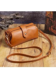 Retro Clip Bag for Women Vintage Doctor Bag Style Handbag and Purse High Quality PU Leather Female Shoulder Mini Tote 2022 New