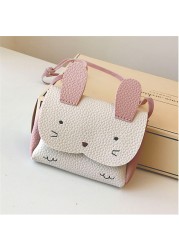 Girls PU Coin Purse Clutch Bag Cute Wallet Kids Rabbit Shoulder Bag Money Pouch Purse Kids Clutch Bag Baby Girls Wallet pochette