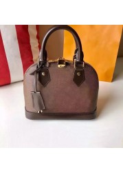 Women's Handbag Houlder Bag Hot Europe and America Latest Fashion Handbag Female Best Quality Genuine Leather Alma BB Women's Bag