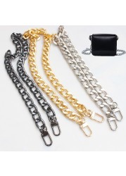 2021 New Fashion O Shape Metal Chain Bag Replacement Purse Chain Shoulder Crossbody Bag Strap for Mini Handbag DIY Handle