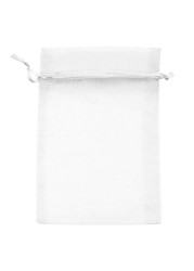 100pcs/lot 10x13cm Nice Jewelry Packaging Bags Christmas Gift Bag Drawstring Bags White Organza Wedding Bags Pouches