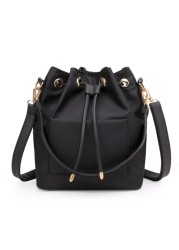 Women Detachable PU Leather Bag Strap DIY Replacement Bucket Bag Drawstring Rope Backpack Beam Pocket Purse Accessories 4 Colors