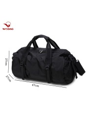 New Black Fashion Weekend Short Distance Travel Bag Foldable Men Sports Training Handbag Large Capacity Yoga Women Duffel Bag