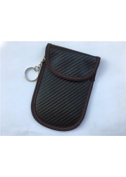 5G signal shielding bag black carbon fiber bank card case key case phone bag EMF EMP EMW pocket anti-radiation