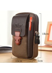 Fashion Men Waist Bag Casual Zipper Male Waist Pack Small Solid Color Phone Card Holder Packs Belt Fanny Purse