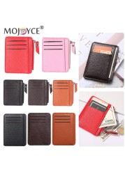 Small Wallet Wallet Casual Leather Card Holder Men PU Litchee Style Vintage Card Holder Women Solid Color Small Wallets