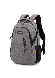 2021 New Fashion Men's Backpack Male Bag Polyester Laptop Backpack Computer Bags High School Student College Students Male Bag