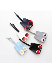 PUOU - Cute Cartoon Key Case, Women's Key Ring Cover, Wallet, Wallet, Card Holder, Wallet