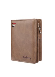 Men's wallet made of polyurethane leather, classic men's wallet for keeping cards, high quality