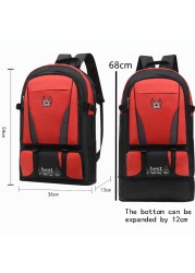 60L Men's Expandable Outdoor Backpack Climbing Travel Sports School Bag School Bag Camping Hiking Fishing Pack for Male Female Women