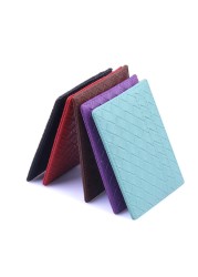 Woven Pattern Card Holder Women PU Leather Men Credit Card Organizer Slim ID Card Coins Case Business Women Wallet Unisex Wallet