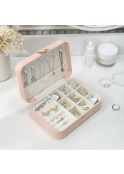 2021 Portable Jewelry Box Jewelry Organizer Display Jewelry Box Travel Boxes PU Leather Storage Box Jewel Holder Joyero