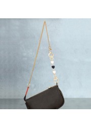 1pc Heart-shaped Bag Extension Chain Strap Handbag Shoulder Strap All-match Bag Accessories with Hanging Buckle Exquisite Decor