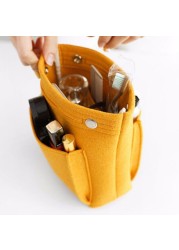 1pc Bag Insert Organizer Women Felt Travel Insert Organizer Handbag Large Purse Liner Lady Makeup Cosmetic Bag Cheap Female Tote