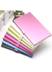 Men's Business Card Case Stainless Steel Aluminum Business Card Holder Metal Box Cover