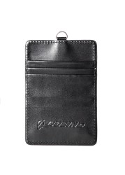 Boeing Card and ID Holder PU Leather Single Layer Badge Case Black Single Deck for Pilot Pilot Pilots Flight Crew