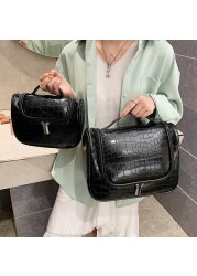 Korean New Style Fashion Women's Cosmetic Bag Transparent PU Large Capacity Women's Bags