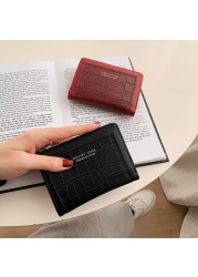 Stone Style 2022 New Small Women Wallets Short Female Leather Women Wallet Card Holder Coin Purse Ladies Pockets