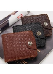 2022 New Men Leather Wallets Name Embossing Hasp Male Long Purses Genuine PU Leather Vintage High Quality Wallet Men