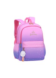 Crossten Backpack Gradient Cute School Bags For Girls Waterproof Backpacks Large Capacity Laptop Bags Lightweight Student Bags