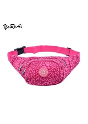 Printed Running Waist Belt Bag Belly Pouch Woman Jogging Fanny Pack Hiking Fanny Pack Morse Code Chest Bag Lady Bombagh Shoulder Bags