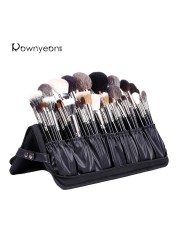 Rownyeon Makeup Brush Organizer Brush Bag Holder Professional Makeup Brush Set Organizer Black (Brushes Case Only)