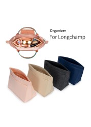 Felt Case Insert Bag Organizer Handbag Girdle Hobo Bag Storage Divider Fits Longchamp