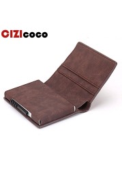 Fashion Aluminum Card Holder Men Women Metal Credit Card Holder Wallet Business Cards Package RFID Protector