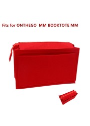 onthego fits mm books mm felt cloth insert handbag organizer makeup shaper on the go organizer portable cosmetic bags