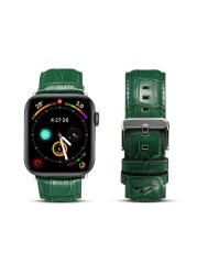 For Apple Iwatch Genuine Leather Band Leather Watch Strap For Apple Watch 1/2/3/4 Crocodile Pattern Leather Band For Iwatch