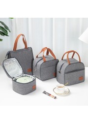 Isothermal Carrying Bag for Men and Women Bento Lunch Box for Travel Picnic Fruit Drinks Fresh Food Thermal Insulated