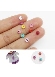 100pcs Super Mini Jelly Candy Decoration Button for Doll Coin Purse Handbag DIY