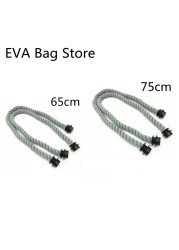 45cm/50cm/65cm/75cm cotton and hemp rope bag handles for obag bag handles accessories use