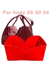 For lindy 26 30 34-3mm Felt Pin Swirt Bag Organizer Makeup Bag Organizer Inner Travel Portable Cosmetic Original Organize Bag